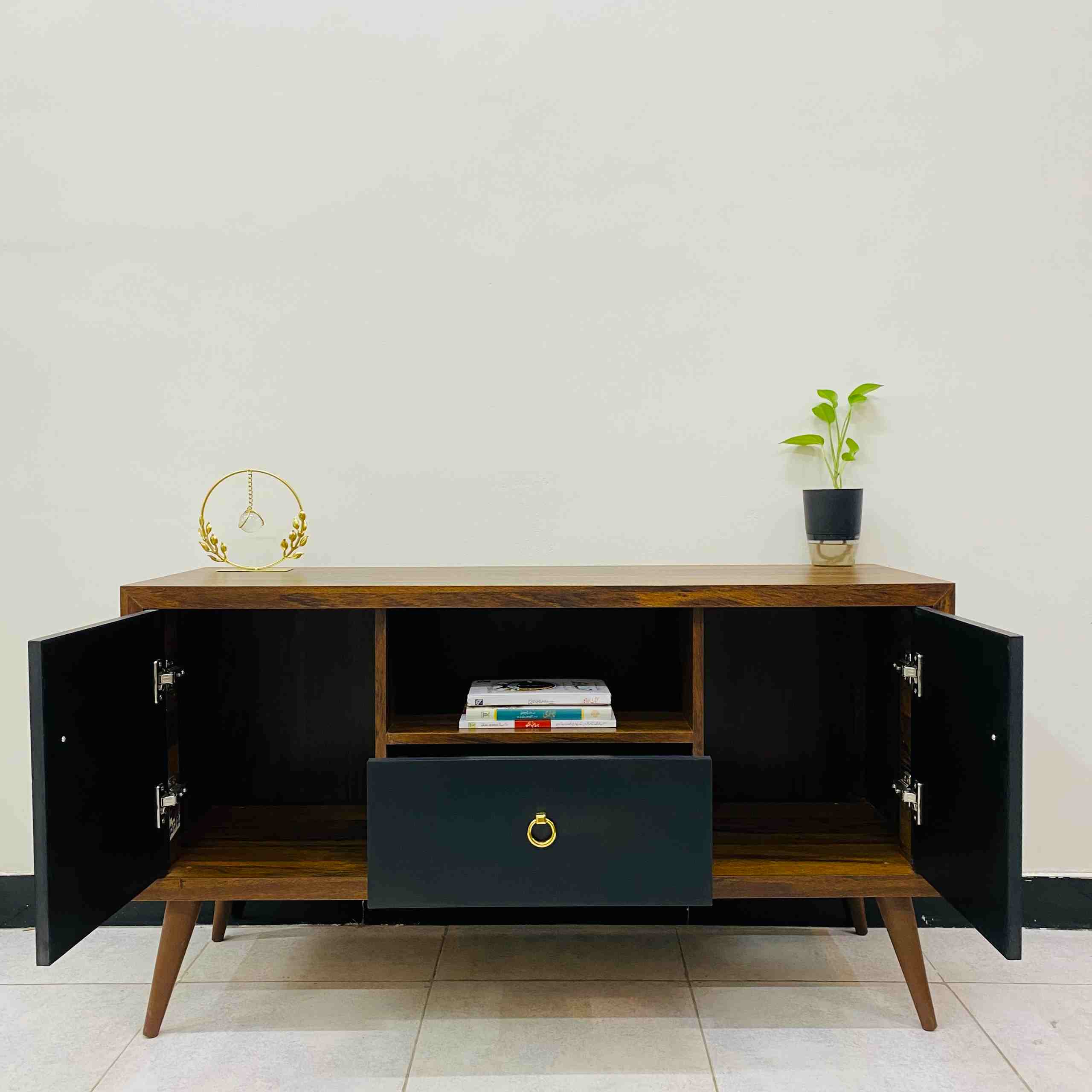 Brwon Black Console - Image 2