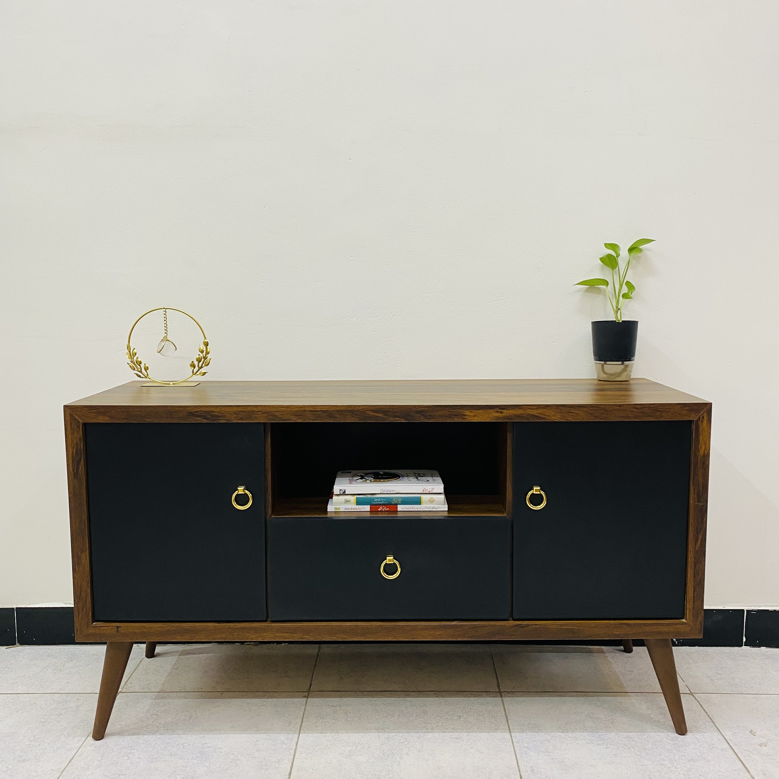 Black & Brown LCD Console