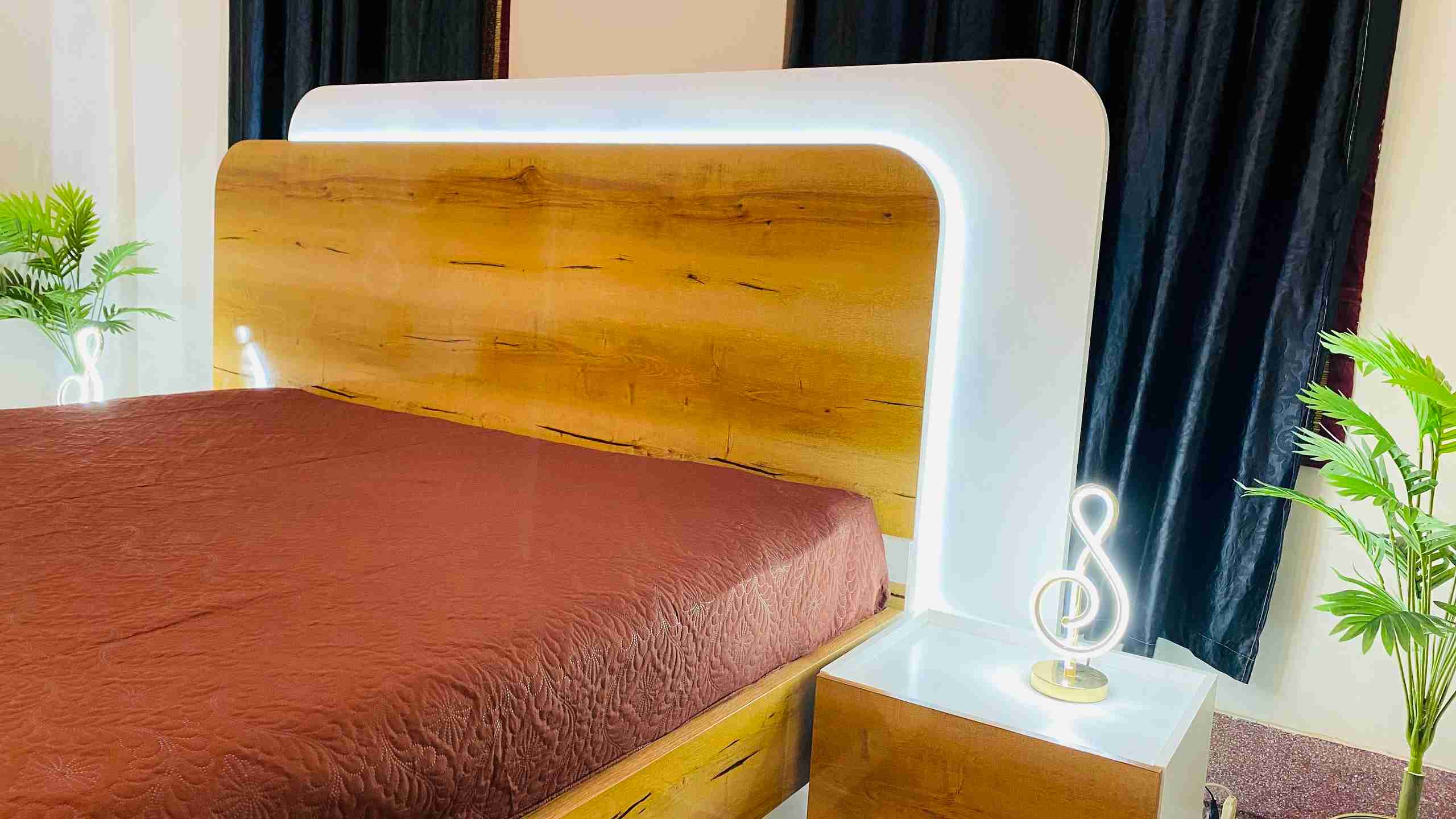 High Gloss Bed Set - Image 4