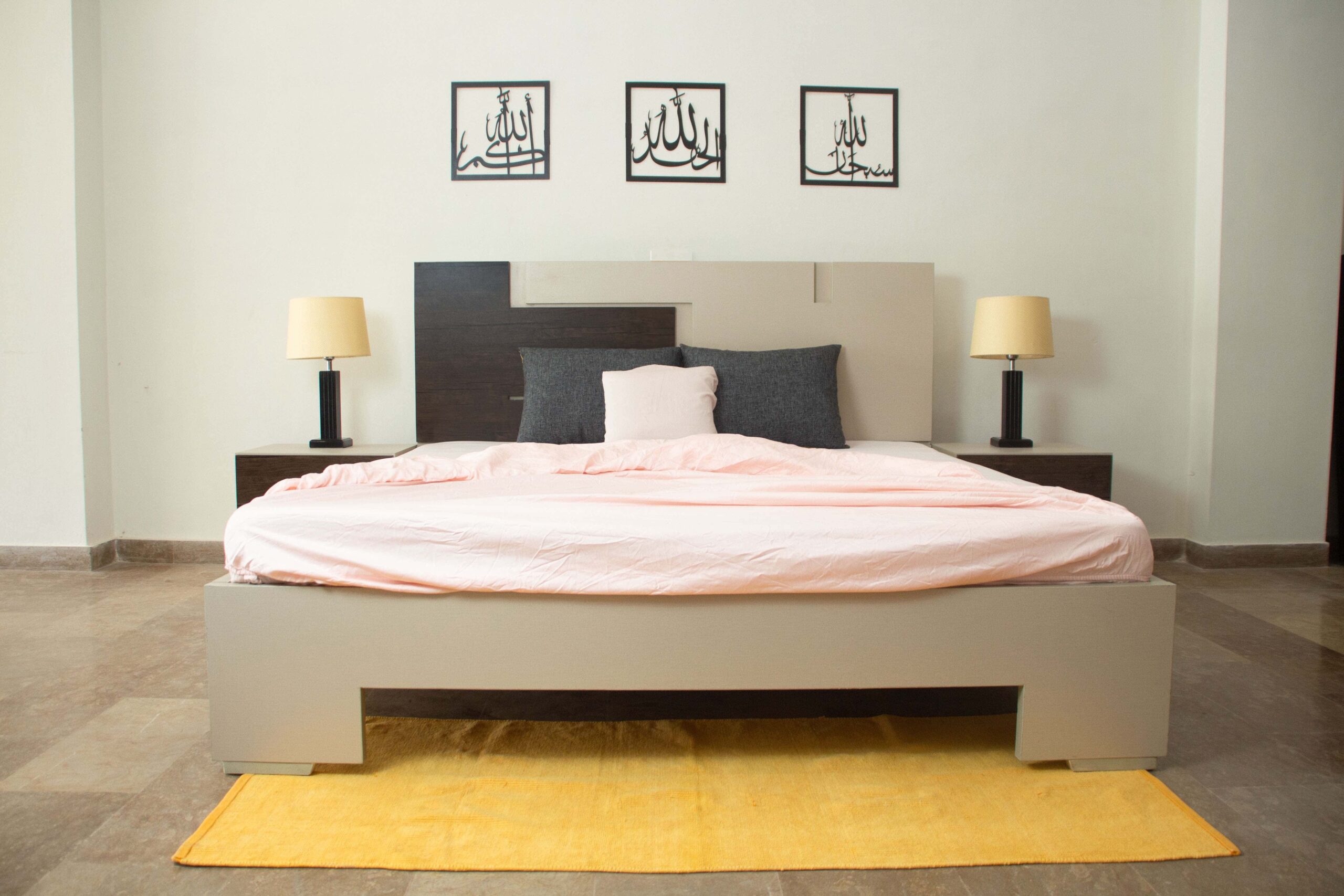White&Brown Bed Set